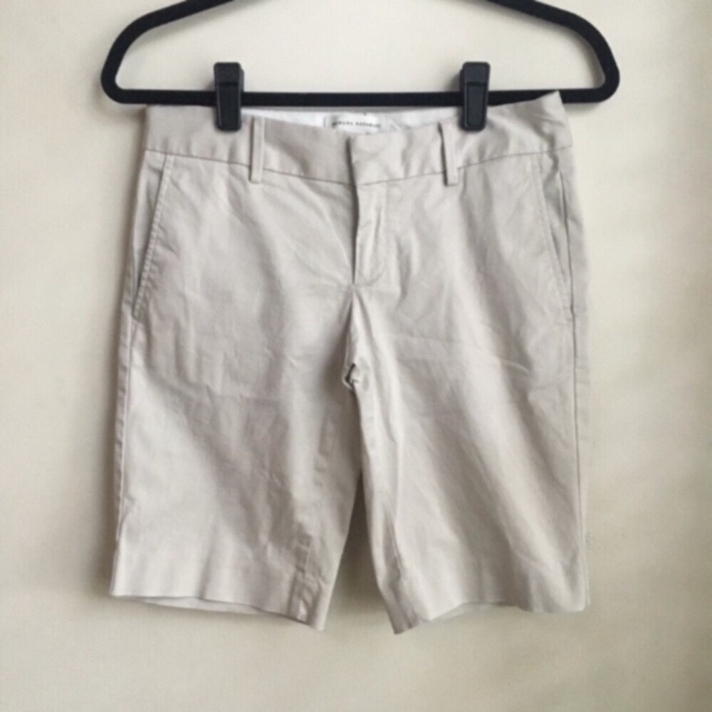 Banana Republic Cotton Khaki Bermuda Trouser Short